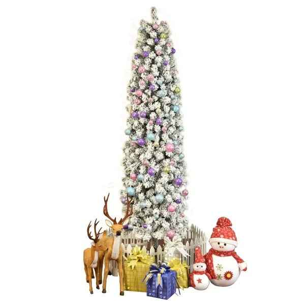Pencil Flocking Christmas Tree - DropOnline.co