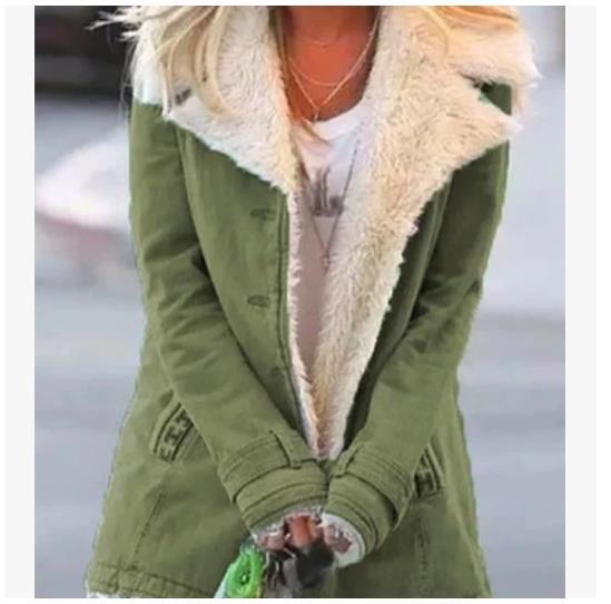 Women's Winter Warm Coat - Slim Fit Lapel Single-Breasted Jacket