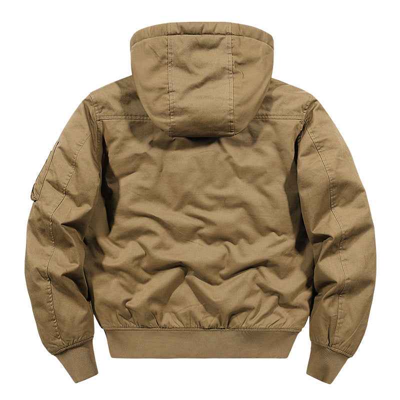 Men's Casual Hooded Padded Work Jacket