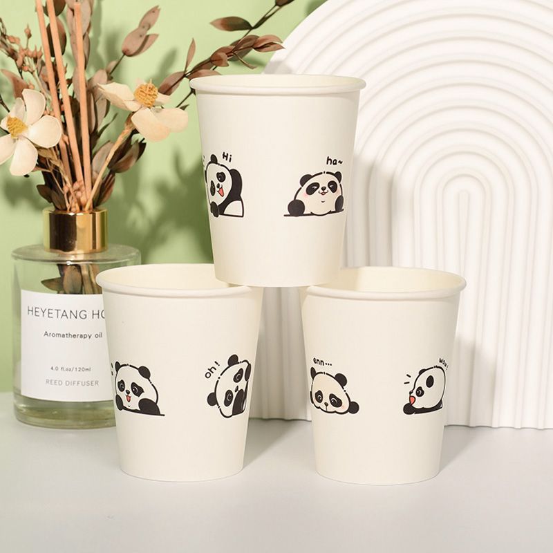 Thickened Disposable Paper Cups - Heavy-Duty Hot Beverage Cups