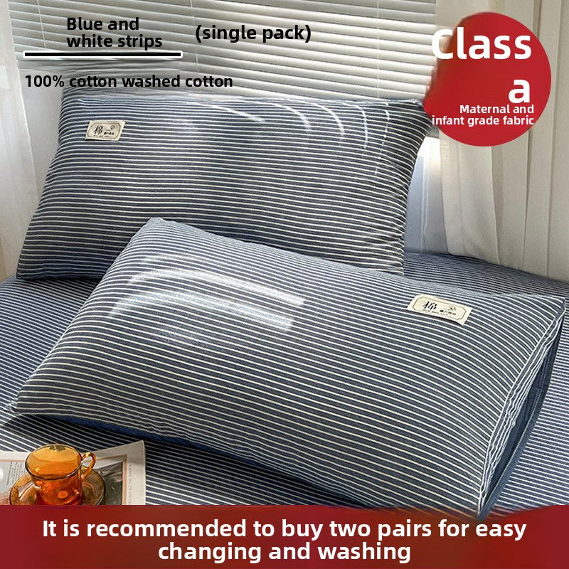 Pure Cotton Pillowcase - Premium Natural Fiber Pillow Cover