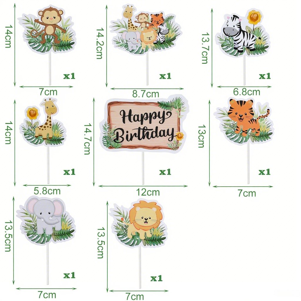 Cartoon Unicorn Cake Insertion Children's Decoration Birthday Theme Cake Card Insertion Party Supplies Rainbow Cake Flag Insertion