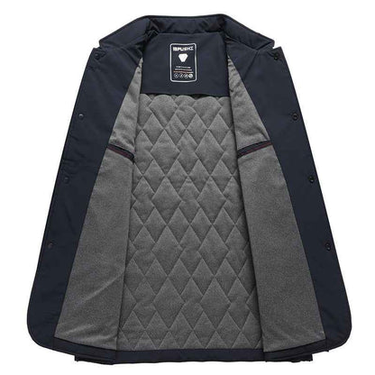 Men's Mulberry Silk Cotton Diamond-patterned Outerwear