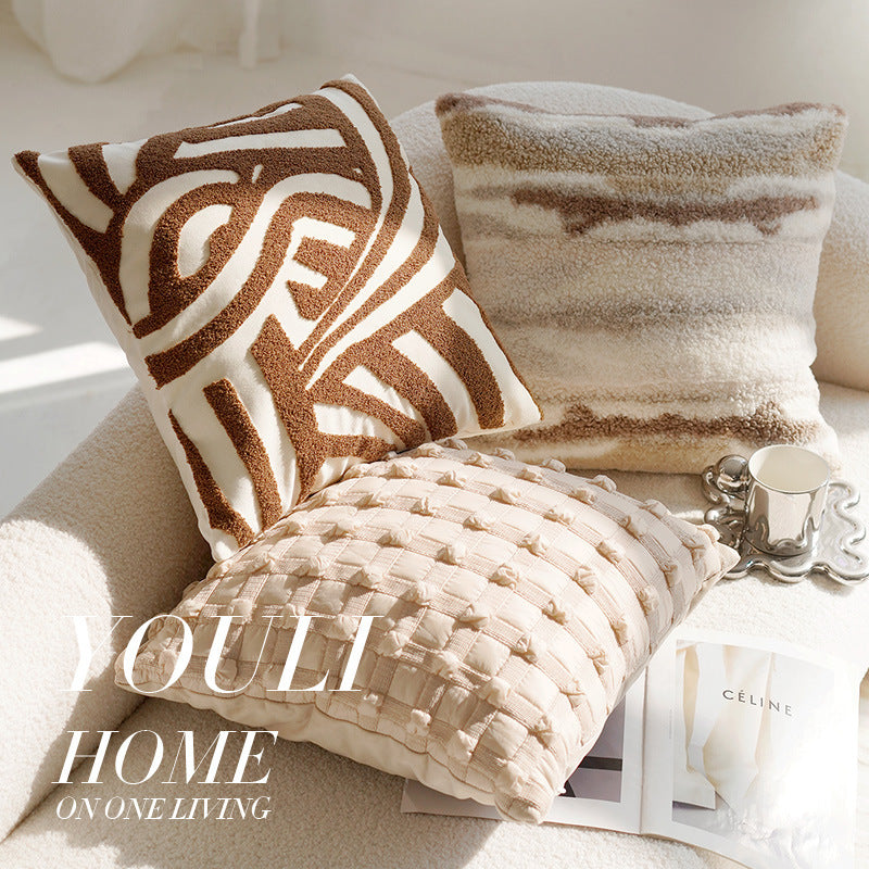Retro Knotted Pillow Cushion - Vintage Style Decorative Throw Pillow