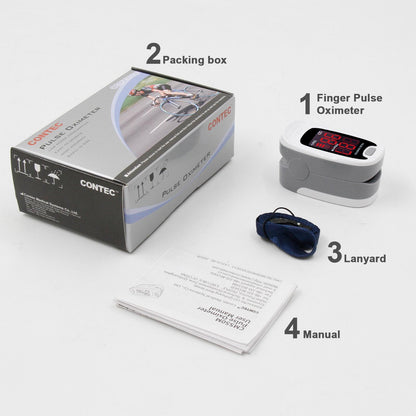 Finger-clip Pulse Oximeter, Blood Oxygen Saturation And Heart Rate Monitoring, With Soft Case, FDA Approved - DropOnline.co