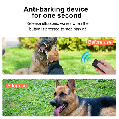 Dog Bark Deterrent Device, Portable Mini Dog Repeller, USB Rechargeable, Anti-barking Training Device With Flashing Light, Small And Exquisite - DropOnline.co