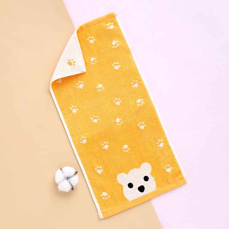 Children's Towel Home Soft Cartoon Face Towel Pure Cotton
