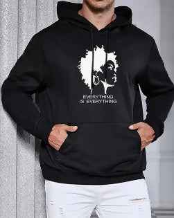 Men's Printed Hoodie - Urban Graphic Pullover Sweatshirt