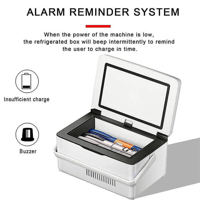 DropOnline Portable Insulin Refrigerator Box - Vehicle Travel Cooler – white;… - DropOnline.co