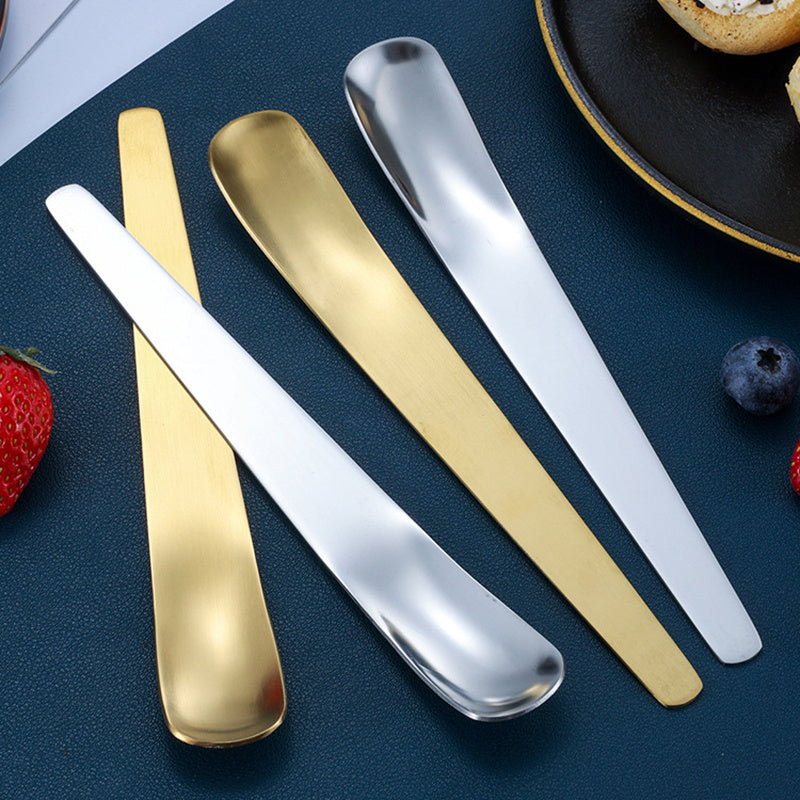 Stainless Steel Coffee Spoon - Golden Dessert & Ice Cream Spoon