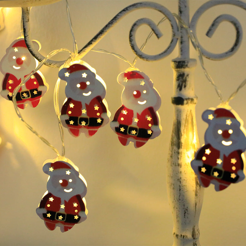 Christmas LED Character String Lights - Santa Claus Elk Snowman Ornament Decoration