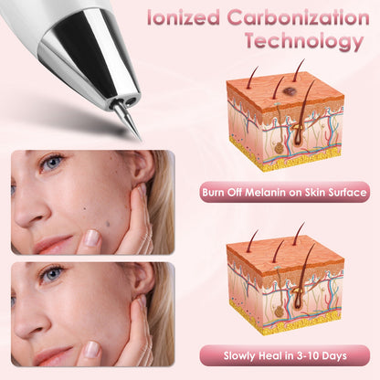 1Pc Skin Tag Remover Skin Tag Repair Kit Tattoo Freckle Wart Mole Remover Pen With 9 Intensity Levels 10 Fine Needles 3 Coarse Needles - DropOnline.co