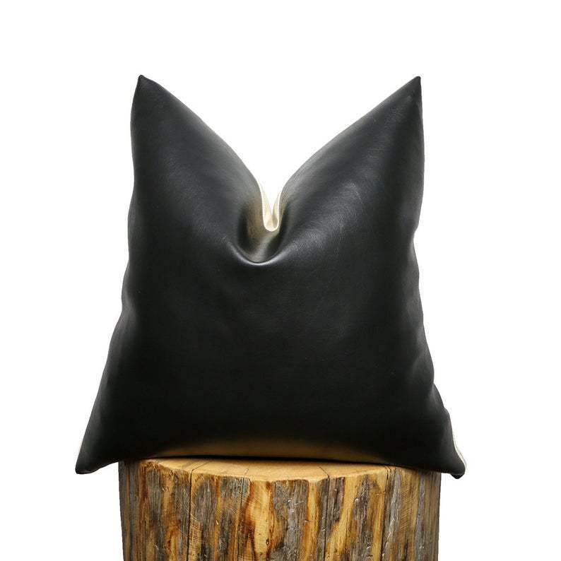 Bed Cushion Cover Car Pu Leather Pillowcase