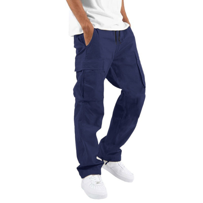 Men's Trade Drawstring Multi-Pocket Casual Trousers - Utility Cargo Pants