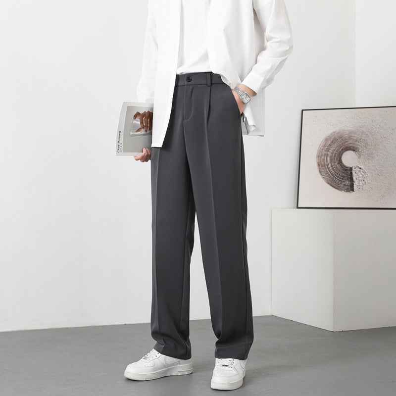 Autumn Casual Versatile Loose Fleece-lined Casual Pants For Men