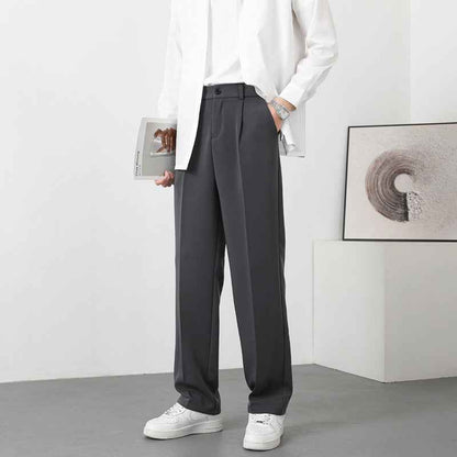Autumn Casual Versatile Loose Fleece-lined Casual Pants For Men