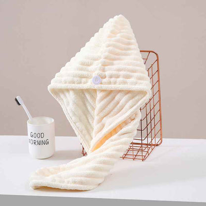 Candy Velvet Hair-drying Cap Thick Absorbent Headscarf