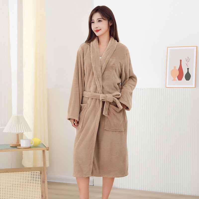 Coral Fleece Bath Towel Plus-sized Water-absorbing Quick-drying