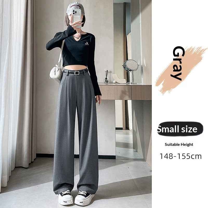 SpringAutumn New High-end Loose Straight-leg Pants That Hide Hips And Slim