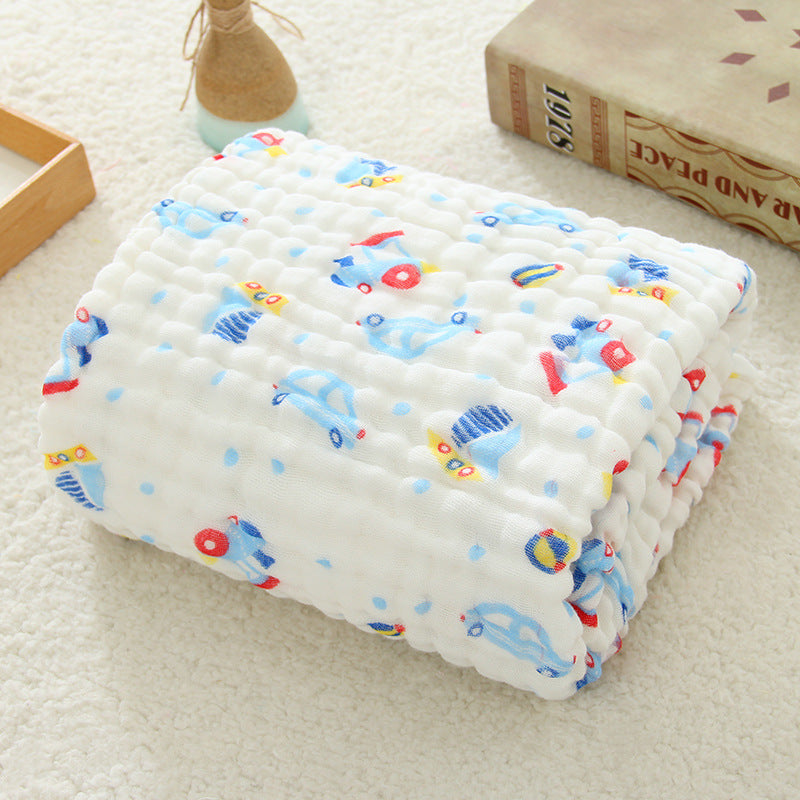 Simple Printing Creative 6-layer Gauze Baby's Bath Towel