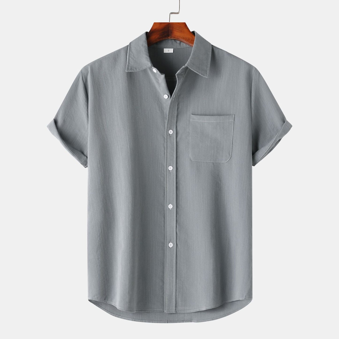Men's Premium Linen Shirt - Breathable Long Sleeve Design