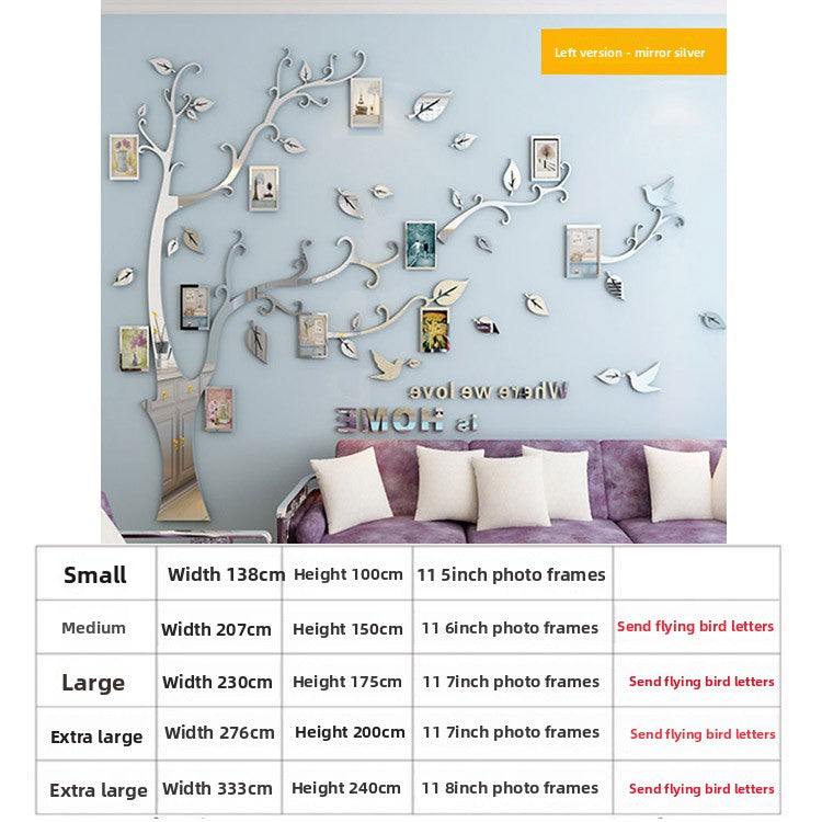3D Acrylic Photo Tree Wall Stickers