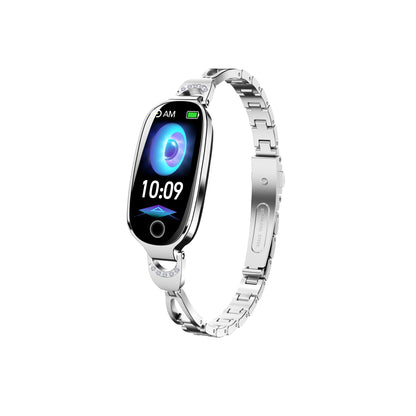 Gold Smartwatch For Women Compatible For Android& IOS,Bling Smart Bracelet With Female Menstrual Cycle Heart Rate Blood Pressure Remote Photography Waterproof Pedometer - DropOnline.co