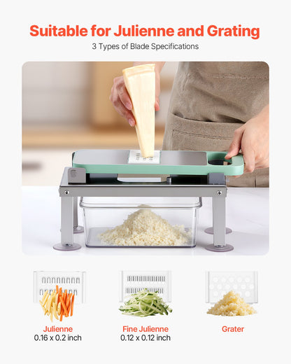 Vegetable Chopper Mandoline Slicer All-in-1 Food Veggie Cutter 9 Blades