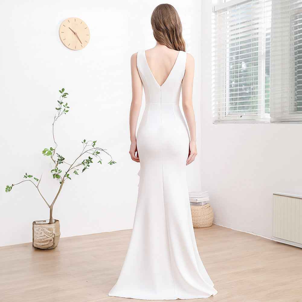 Evening Gown For Women High-end Elegant Simple And Light Luxury