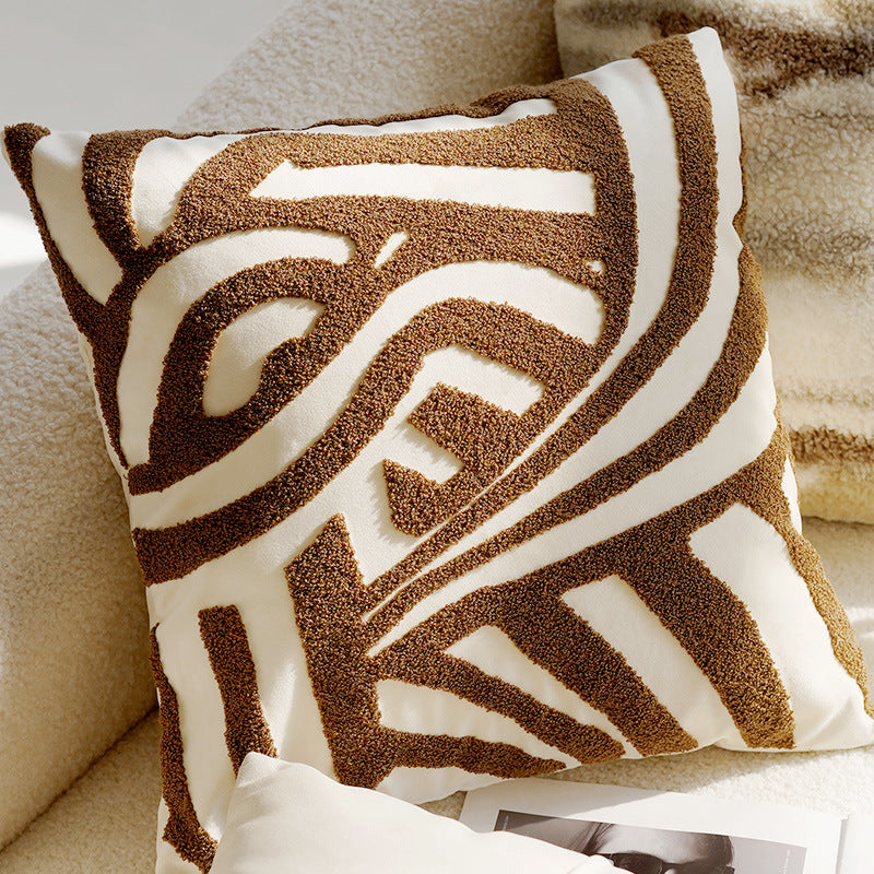 Retro Knotted Pillow Cushion - Vintage Style Decorative Throw Pillow