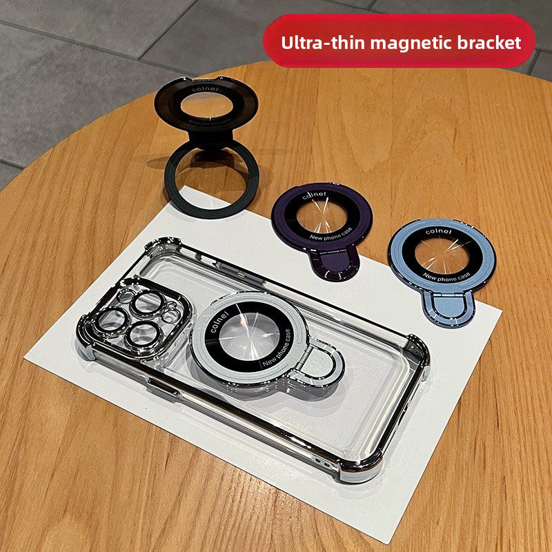 Magnetic Stand iPhone Case - Electroplated Space Design