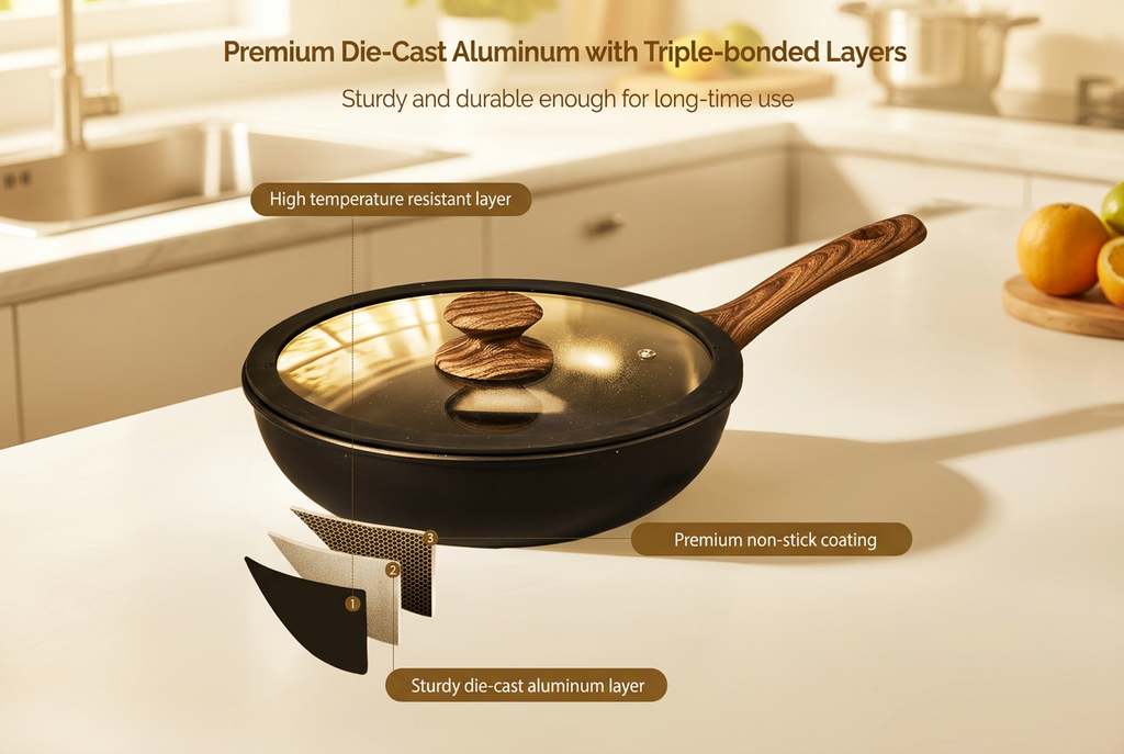 Nonstick Cast Aluminum Pots & Pans Set