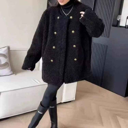 Women's Fur-trimmed Jacket Versatile Top