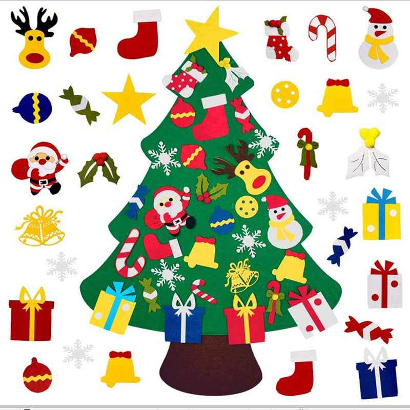 Felt Cloth to Decorate Christmas Tree - DIY Tree Decoration Kit - DropOnline.co
