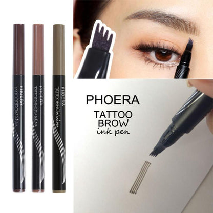 New Long Lasting Ultra-Fine Four-Comb Eyebrow Pencil - DropOnline.co