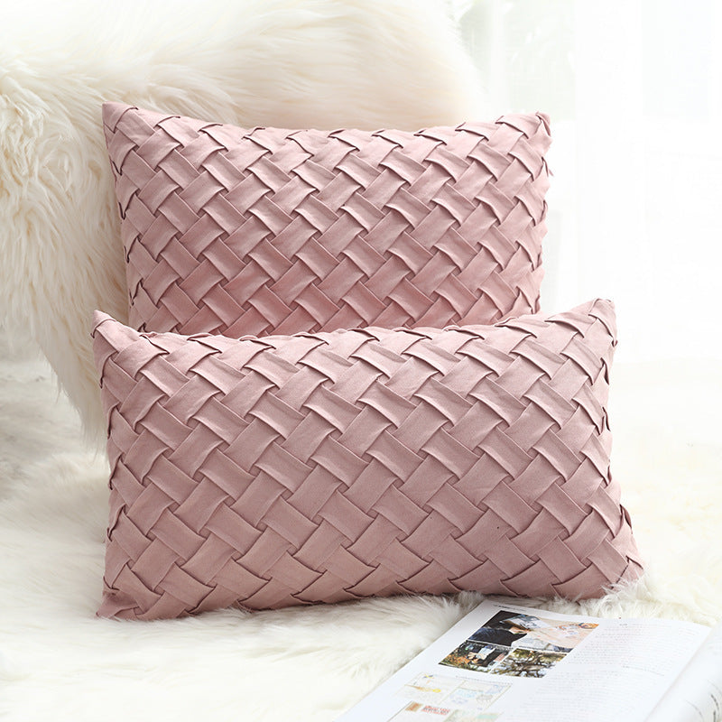 Buckskin woven cushion cover
