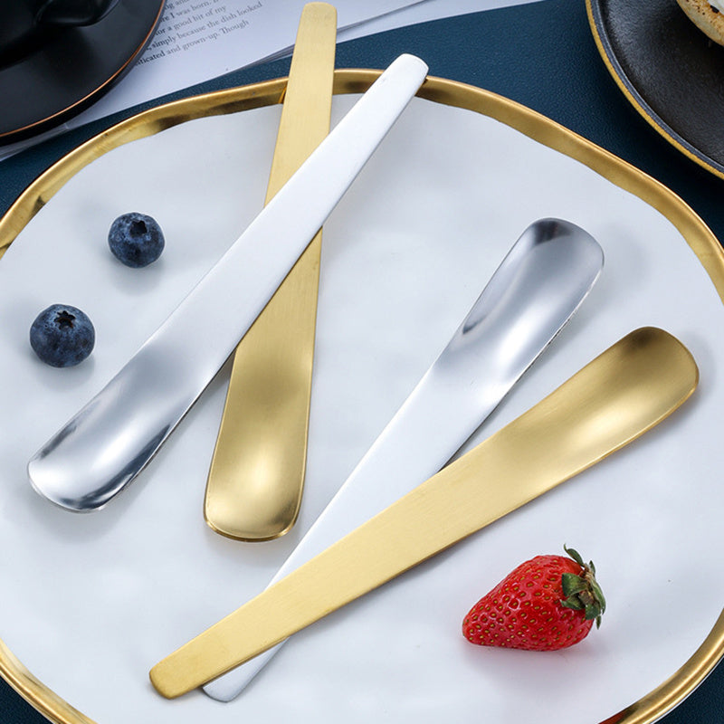 Stainless Steel Coffee Spoon - Golden Dessert & Ice Cream Spoon