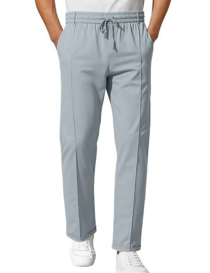 Solid Color Casual Simple Men's Slim Fit Tapered Pants