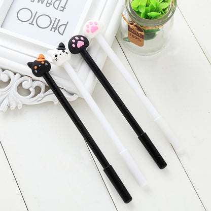 Creative cute cartoon black white cat ink pen - DropOnline.co