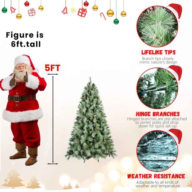PVC Christmas Tree - Artificial Holiday Tree, Multiple Sizes