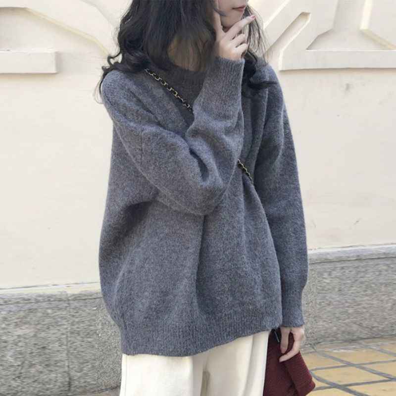 Lazy And Gentle Japanese-style Knit Base Layer For Outerwear