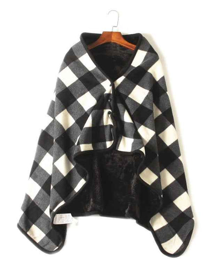 Polar fleece lamb velvet lazy blanket