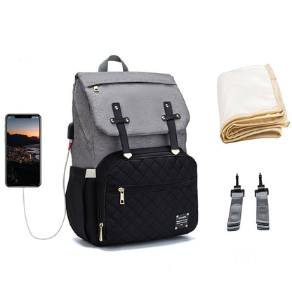 LEQUEEN Multifunctional Large Capacity Mummy Bag - DropOnline.co