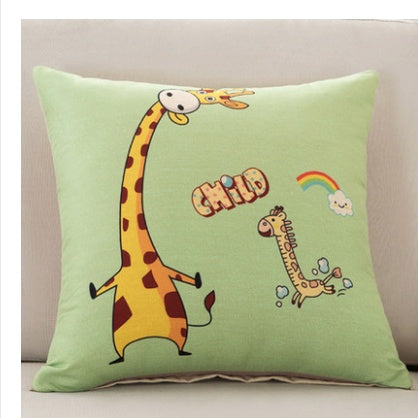 Square back cushion head cushion set square pillow cartoonpillow core pillow car small animal sofa