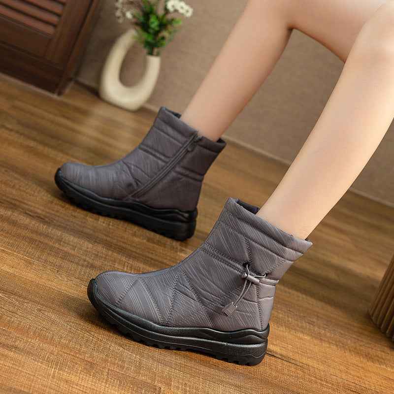 Women's Fleece-lined Waterproof Anti-slip Snow Boots