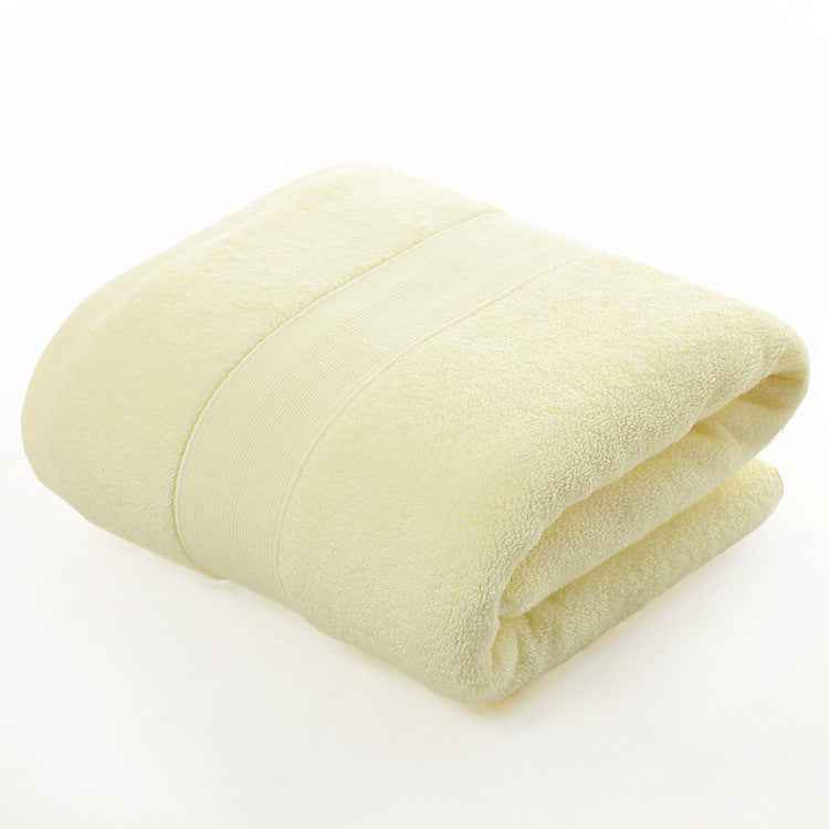 Cotton thickened plain colored bath towel