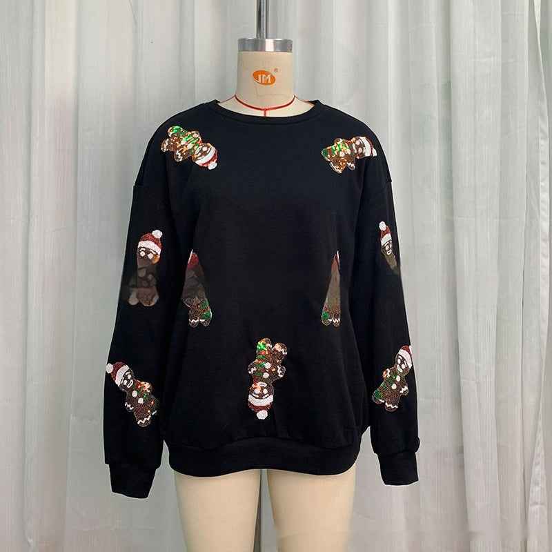 Women's Christmas Ginger Sequined Sweater