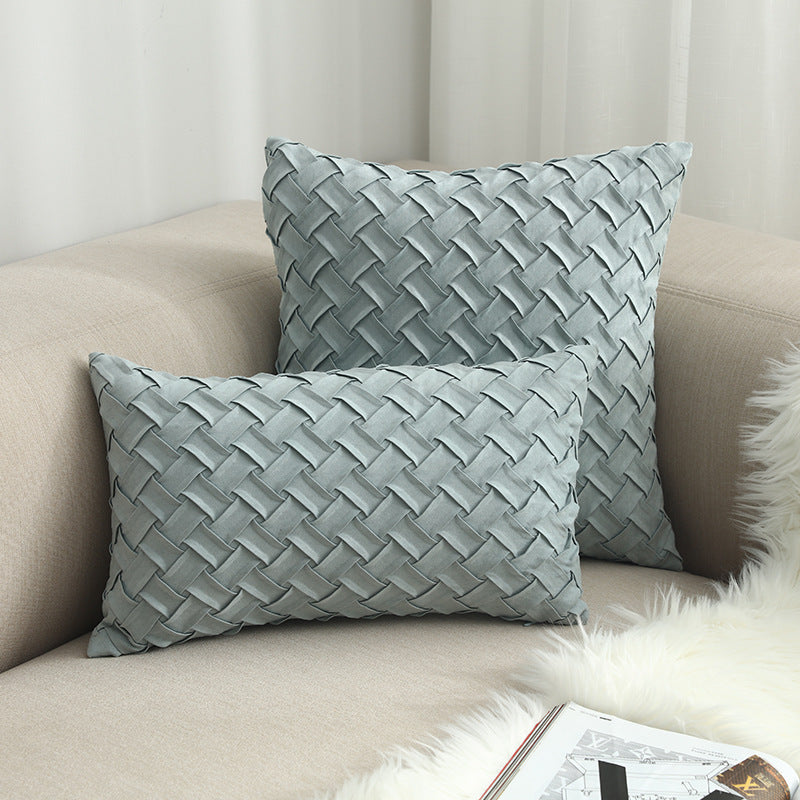 Buckskin woven cushion cover