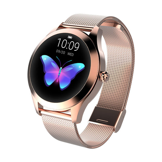 Chivo KW10 Pro Women's Smartwatch - Elegant Fitness Tracker with Steel Strap & Health Monitoring
