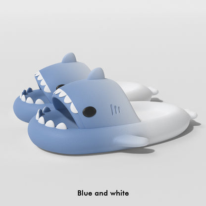 Gradient Shark Slippers Men's Home Bathroom Non-slip - DropOnline.co
